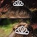 ROFIFY Women Girls Silver Crystal Rhinestone Headband Comb Hair Clip Princess Wedding Bridal Elegant Tiara Crown FJ16