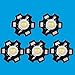 Led World 10 PCS 3W White High Power LED Light Emitter 6000-6500K with 20mm Star Base