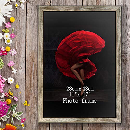 image for Dreamsyard 11 x 17 Picture Frames Set of 6 Rustic Distressed Gray Art 