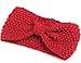 RuiChy Women Crochet Flower Bow Knitted Headband Warm Ear Warmer Headwrap