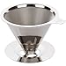 Paperless Pour Over Coffee Dripper - Stainless Steel Reusable Coffee Filter and Single Cup Coffee Maker with Cup Stand
