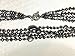 HinsonGayle 'Selena' 4-Strand Ultra-Iridescent Multicolored Black Freshwater Cultured Pearl Necklace-32 in length
