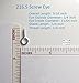 Small Screw Eye - 200 Pack - 216.5 Short Shank Eye Hooks Screw 9/16 inch Long