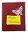 O'Hill 4 Pcs 3D Pop Up Birthday Cards Laser Cut Happy Birthday Greeting Cards with Bookmark