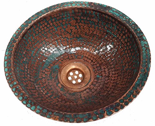 Egypt gift shops Hand Textured Dome Oxidized VERY SMALL Narrow Places Vanity Innovative Copper Bath Sink House Remodel