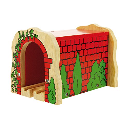 Bigjigs Rail Wooden Red Brick Tunnel - Other Major Rail Brands are Compatible