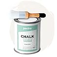 Chalk Paint for Furniture 25 fl.Oz. (750ml) + Special Chalk Paint Brush - Furniture Paint no Sanding or Priming - Chalk Finish Wood Paint - DIY Projects Home Decor & Improvement (ANTIQUE WHITE)