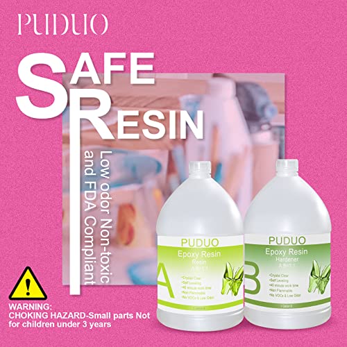 Epoxy Resin Crystal Clear Art 2 Gallon Kit for Coating, Casting, Resin