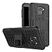 Galaxy J6 2018 Case, Lacass [Shockproof] Tough Rugged Dual Layer Protector Hybrid Case Cover with Kickstand for Samsung Galaxy J6 (2018) - Black