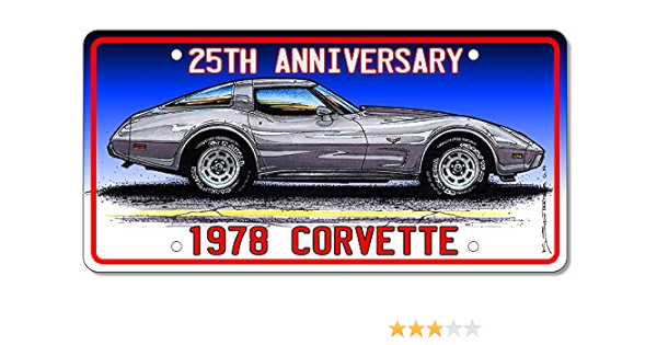 Amazon Com 1978 25th Anniversary Edition Corvette Art Print Automotive