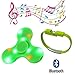 Etopsell LED Light Switch MINI Bluetooth Speaker Music Fidget Spinner EDC Hand Spinner--Best Stress Reducer Relieves Anxiety and Boredom (Green)