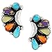 Turquoise Earrings Genuine Gemstones (CHOOSE STYLE) (Blossoms)
