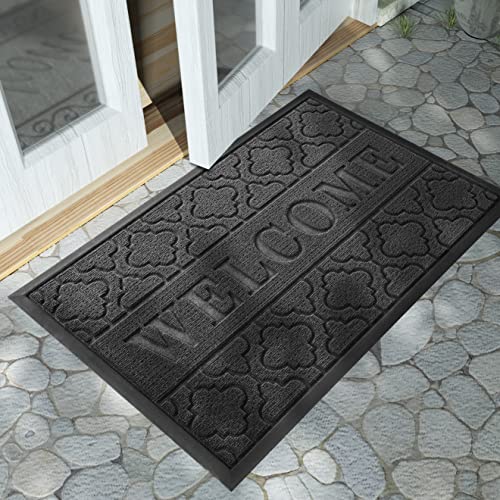 Yimobra Mats Outdoor, Heavy Duty Durable Front Door Mat for Home Entrance, Garage and