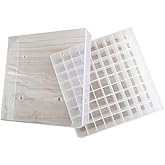 LLERRA 2 ML Cryovial Storage Box Holds 81 Cryo Tubes, Rack