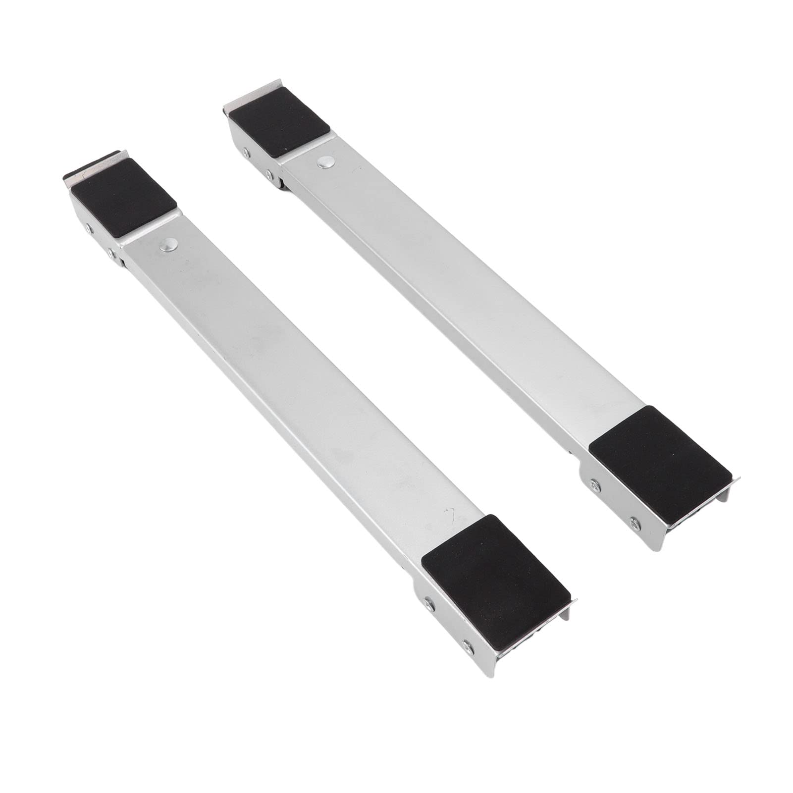 2 Sets Furniture Moving Roller Wheels, Heavy Duty Appliance Roller Include Mobile Racks with Auxiliary Pads, for Washing Machines, Refrigerators, Dryers, Dishwashers(Silver)