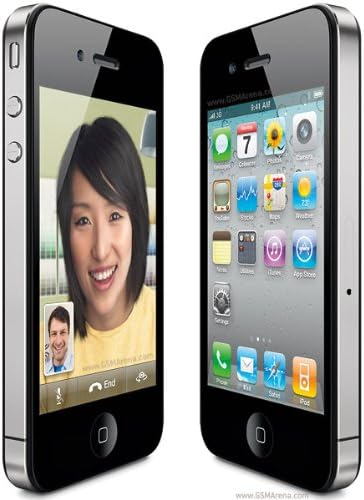 Original AppleiPhone Compatible Mobile Apple iPhone 4 8GB 16GB 32GB White Black (Black, 32GB)