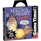 Hardcover Peaceable Kingdom Game Time! Magic and Wizardry Write and Wipe Activities Book