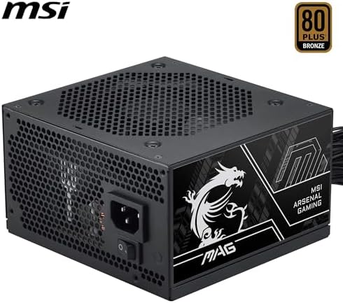 Pro MAG A750BN PCIE5 III Alimentazione PC, 750 W, ATX, 80 Plus Bronzo, ATX 3.1, Compatibile GPU PCIe 5.1, Connettore nativo 12V-2x6 Bicolore, Cavi goffrati