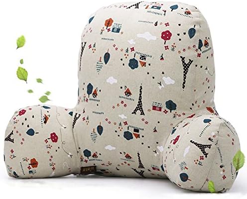 Cotton-flax Reading Pillow - Best Bed Pillow with Arm Reading Bed - Perfect for Teens,and Kids -by wwang(X-Large, Eiffel Tower)
