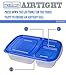 Meal Prep Containers 3 Compartment Food Storage Containers Microwave Dishwasher Freezer Safe (Color mixing, 7 PACK (3compartment))