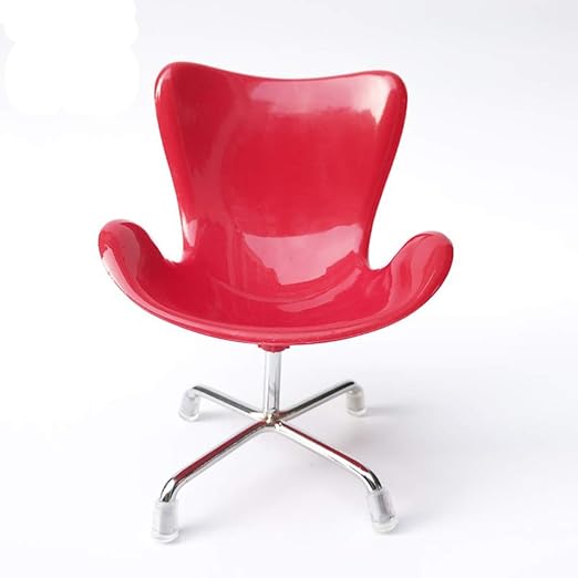 Amazon Aiektoys 1 6スケール ドールハウス 手作りキット ミニチュア 家具 ミニチェアモデル 椅子 白鳥椅子 1 6道具 赤い フィギュア ドール 通販