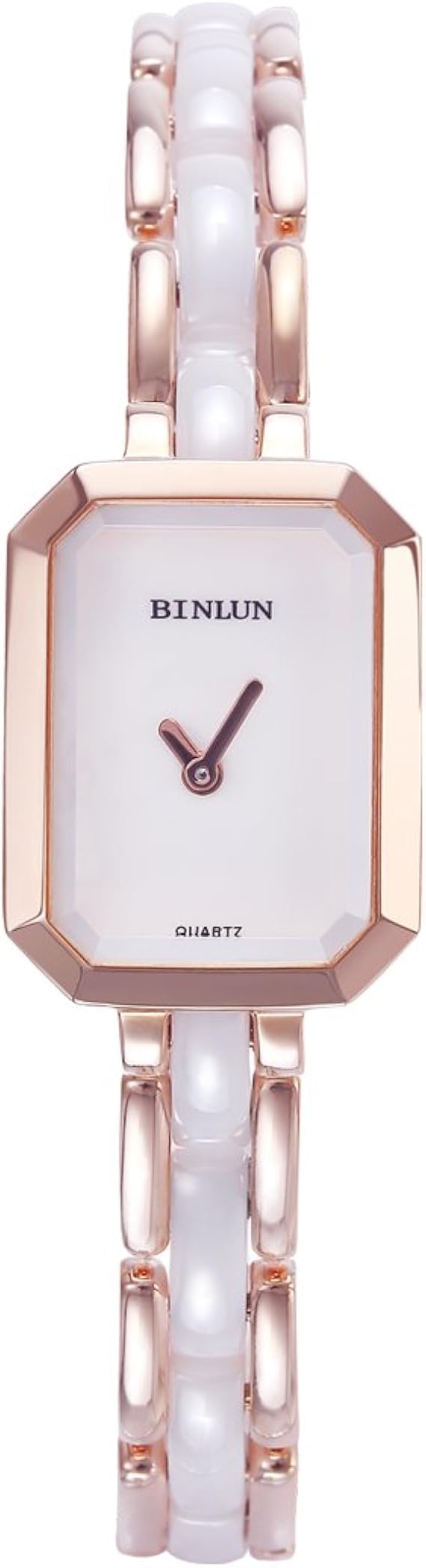 Amazon Binlun 腕時計レディース セラミッククォーツレディース時計 ブレスレットウォッチ スクエア女性腕時計 並行輸入品 レディース腕時計 腕時計 通販