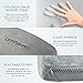 ComfySure 3 Piece Seat Cushion Set – Back Lumbar Support, Tailbone Coccyx Orthopedic Pain Relief, 2 Padded Armrest Covers – Memory Foam, Removable Plush Covers – Fits Most Office Computer Chairs