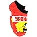Spongebob Boys 6 pk Ankle Socks (4-6 (Shoe: 7-10), Faces of Spongebob No Show)