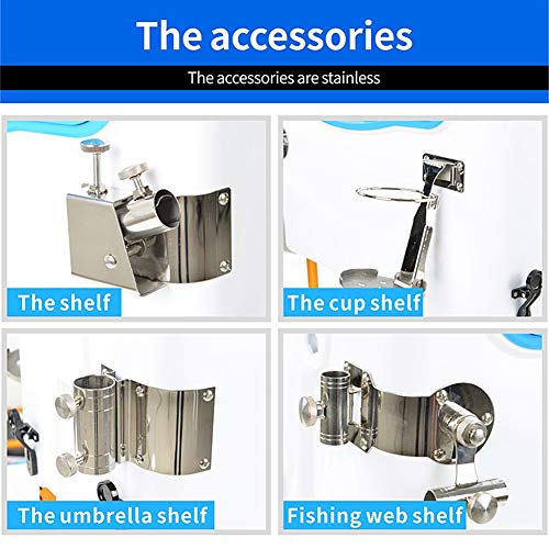 ZFF Isolierung Fischereikasten Mit Sitz & Rückenlehne 29L Verdicken Angelausrüstung Aufbewahrungskiste Vier Heben Bein – Bild 8