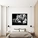 GOUPSKY New Modern Wildlife Wall Painting Animal Black and White Tiger Poster Paint on Canvas Prints Home Decorative Art Picture (24x36inchx1pcs(60x90cmx1pcs))