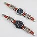 For Samsung Gear S3 Watch Strap,Retro Leather Wristband Band Bracelet Quick Replacement Watchband (Brown)
