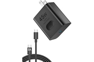 45W Super Fast Charger Type C, PD Fast Charging USB C Charger Block with 5A USB-C Cable for Galaxy S25 Ultra / S25+ / S24 Ult