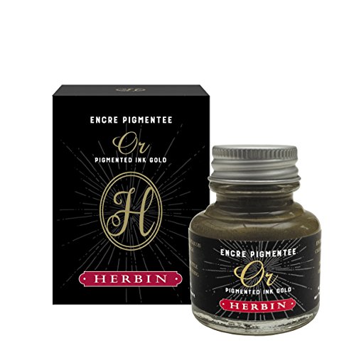 Herbin 30 ml Pigmented Writing Ink, Gold