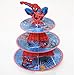 Astra Gourmet Super Hero Cardboard Cupcake Stand Dessert Tower, Spiderman