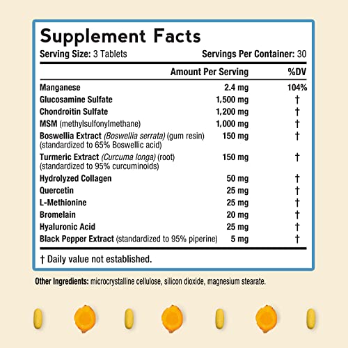 Doctor's Recipes Glucosamine Chondroitin MSM Turmeric Quercetin, Joint