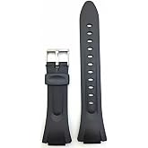 15mm Black Rubber PVC Material Watchband Replacement Bracelet Watchstrap | For Men and Women