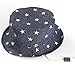 Baby Sun Hat with Chin Strap - Unisex Toddler Summer Beach Pool Play Bucket Hat UPF 50+ Reversible Brim(Dark Blue,2-3 Years)