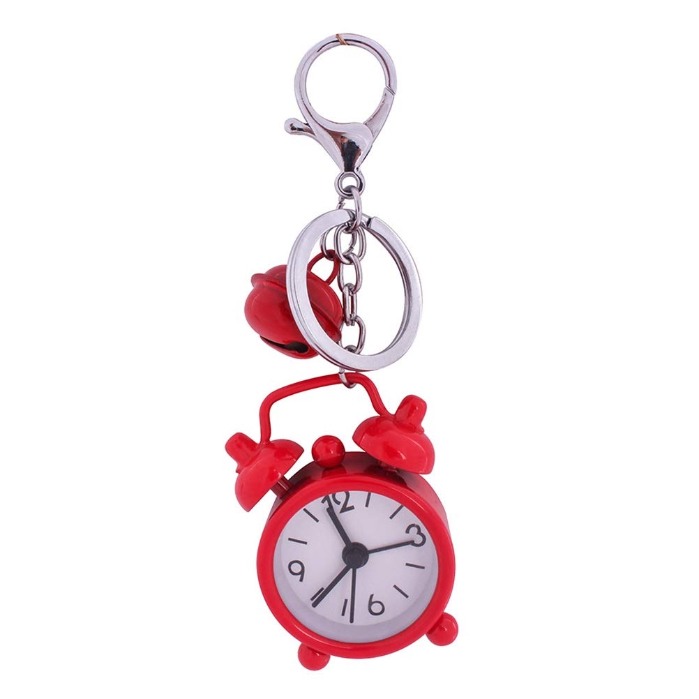 Pocket Watch Chain Mini Clock Keychain Alarm Clock Keyring Creative Key