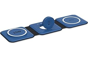 𝟏𝟓𝐖 for Magnetic Multple Devices,UCOMX Nano Pro 3-in-1 Wireless Charging Station,Top Speed Wireless Charger for Multple Device with 30W Adapter,Compatible for iPhone 15/14/13/12,AirPods,iWatch