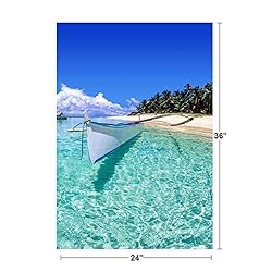 Boat and Beach on Dako Island Philippines Photo
