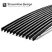 AUTEX F66789H Black Powder Coated Aluminum Horizontal Billet Lower Bumper Grille Insert Compatible With Ford F150 2009 2010 2011 2012 2013 2014 Lower Grill Insert