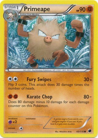 Pokemon - Primeape (60/116) - Plasma Freeze