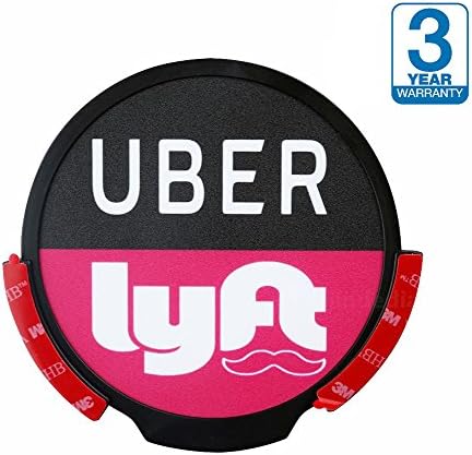 Uber Lyft LED Light Sign Logo Sticker Decal Glow Wireless Decal Accessories Removable Uber Lyft Glowing Sign For Car Taxi Uber Lyft Light Up Dry Battery Power