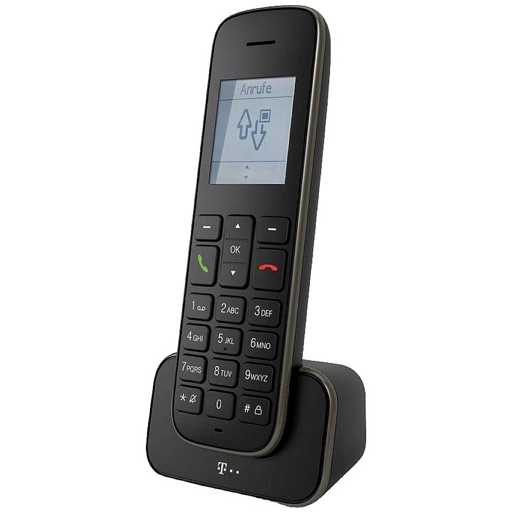 Telekom Sinus 207 Pack Black Handset DECT Base station Landline telephone