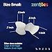 ZenToes 6 Pack Gel Toe Separators with No Loop for Bunions and Corns - Corrector Pads Provide Bunion Relief and Prevent Toe Rub (Small)