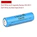UltraFire Rechargeable Batteries 18650 Battery Charger Rechargeable Lithium Battery Button Top Battery 2200mAh MAX 3.7V (2 Pack) and 18650 Charger 18650 Battery Case for LED Flashlight Torch
