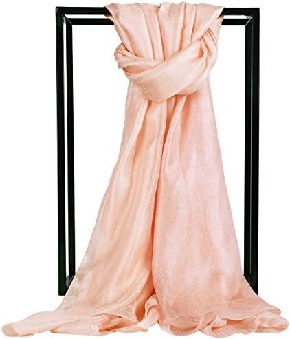 Sangbo Soft Lightweight Sheer Scarf - Long and Large Solid Color Scarfs for Women and Girls