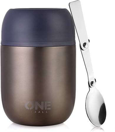 soup flask with spoon