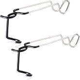 TOBWOLF 2PCS Outdoor Camping Lantern Hook Hangers Water Bottle Holder, Stainless Steel lamp Hanger Stand Water Bottle Bracket