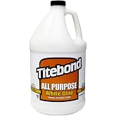 Titebond White 5036 All-Purpose Glue Gallon, 1 Gallon | Multi-Purpose Adhesive for Wood, Paper, Fabric, Pottery &amp; Other Craft Projects